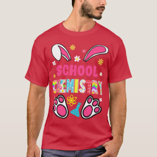 T-shirt Funky Rabbit School Chimie Jour de Pâques Oeufs Bu