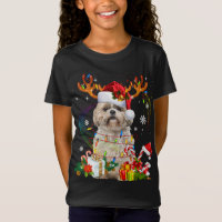 Funky Shih Tzu Reindeer Noël Lumières