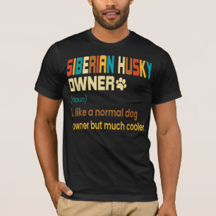 T-shirt Funky Sibérien Husky Vintage Retro Chien Maman Pap