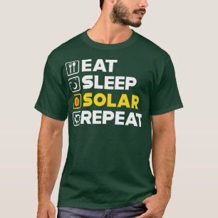 T-shirt Funky Solar Energy Power Panel Sun Harvest Renewab