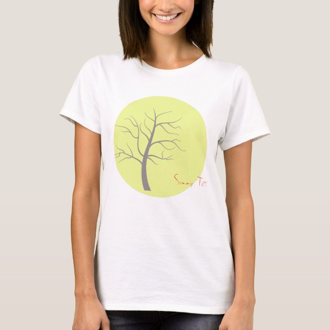 T-shirt funky Sunny Tree (Devant)