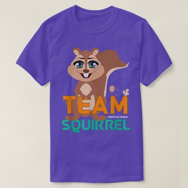 T-shirt Funky Team Squirrel  (Design devant)