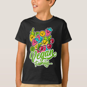 T-shirt Funky Végétarien Cool Veggie Fruits Veganism World