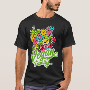 T-shirt Funky Végétarien Cool Veggie Fruits Veganism World