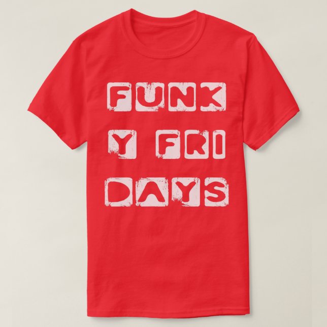 T-shirt Funky Vendredi week-end liberté vacances Sunshine1 (Design devant)