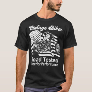 T-shirt Funky Vintage Biker Road testé Superior Performan
