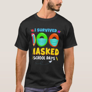 T-shirt Funny 100 Jours D'Enseignant Virtuel B