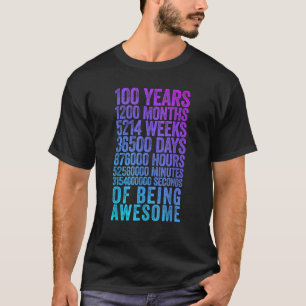 T-shirt Funny 100e Anniversaire Vieux Mètre Funny 100 Anni