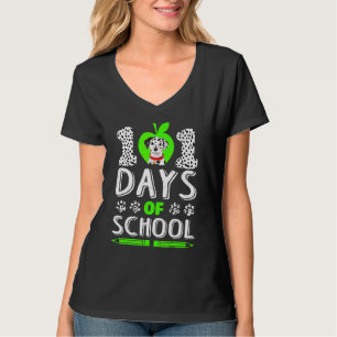 T-shirt Funny 101 Jours D'École Chien Dalmatien 100e Intel