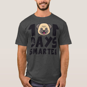 T-shirt Funny 101 Jours Enseignant intelligent Chiens Jour