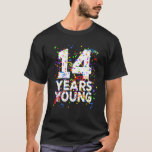 T-shirt Funny 14 Years Young Happy 14Th Birthday Boys Girl<br><div class="desc">Funny 14th birthday shirt for boys girls, 14 year old birthday gifts for boys girls. Perfect happy birthday celebration outfits for boys girls. Awesome humor fun saying colorful graphic design happy birthday shirt for the special person family friends. Fun unique birthday joke gag gifts idea for brother sister teen son...</div>
