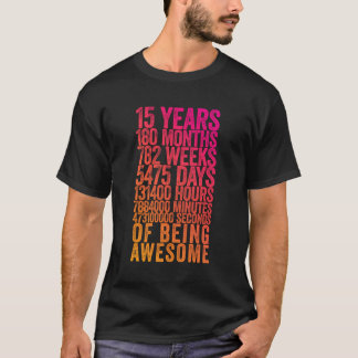 T-shirt Funny 15E Anniversaire Chemise Vieux Mètre Drôle 1