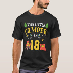 T-shirt Funny 18E Camping Anniversaire Camper Lover 18 Ann