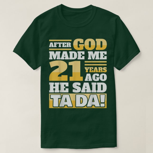 T-shirt Funny 21st Birthday21 Years  (Design devant)