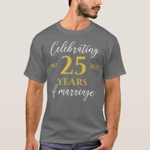 T-shirt Funny 25 Années de mariage 1997 25ème Mariage Anni