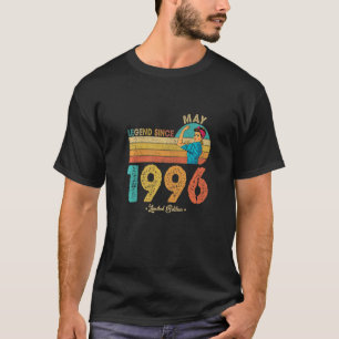 T-shirt Funny 26th Birthday May 1996 Légende depuis 1996 2