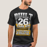 T-shirt Funny 26th Birthday Shirt Vintage construit 26 ans<br><div class="desc">Amusante 26ème Anniversaire Chemise Vintage Construit Il Y A 26 Ans Plaisanterie.</div>