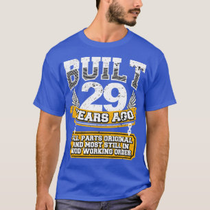 T-shirt Funny 29th Birthday Shirt Vintage construit 29 ans
