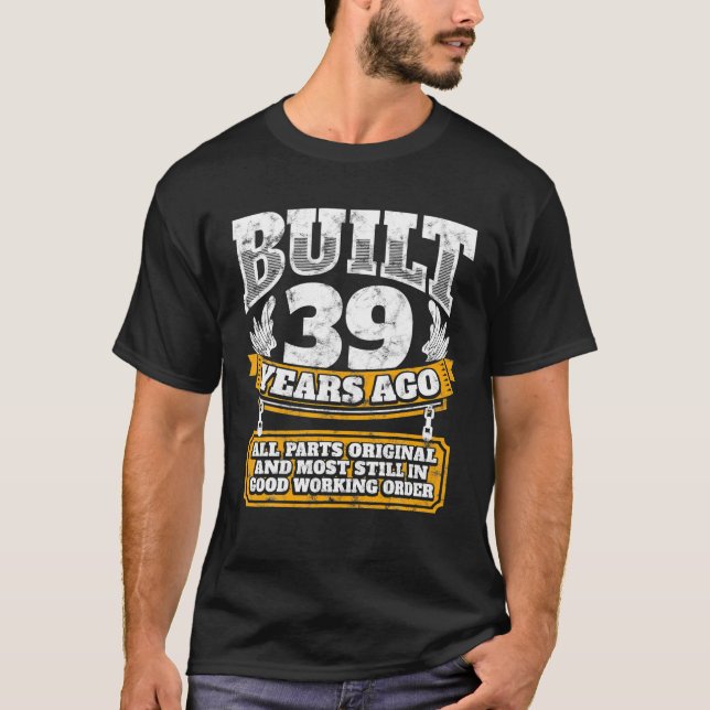 T-shirt Funny 39th Birthday B Day Cadeau Dire âge 39 ans (Devant)