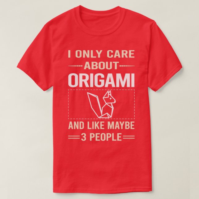 T-shirt Funny 3 People Origami  (Design devant)