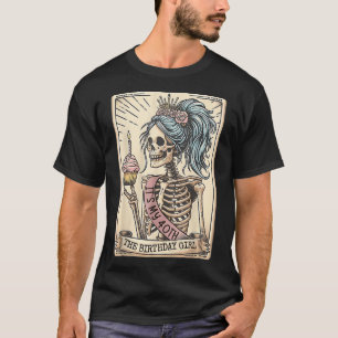 T-shirt Funny 40e anniversaire Skeleton Tarot Card Retro G