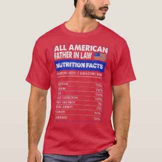 T-shirt Funny 4th Of July All American Father In Law Nutri