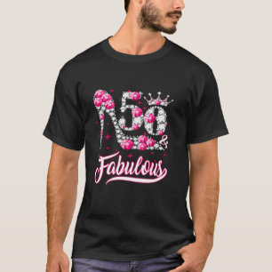 T-shirt Funny 50 ans 50 Fabuleux 50e anniversaire rose