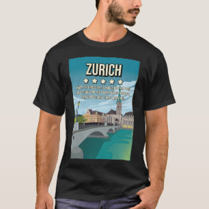 T-shirt Funny 5 étoiles critique Zurich Vintage Voyage min