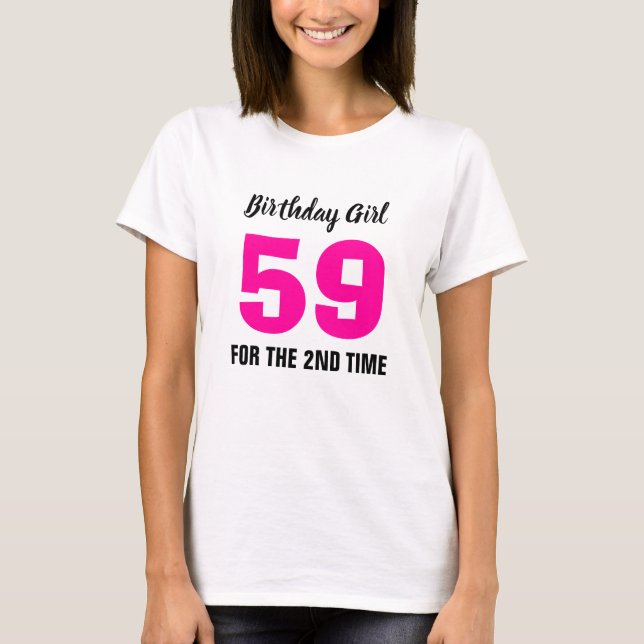 T-shirt Funny 60e anniversaire 59 pour la 2e fois (Devant)