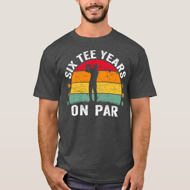 T-shirt Funny 60e Anniversaire Golf Pun Retro Sunset 60 An (Devant)