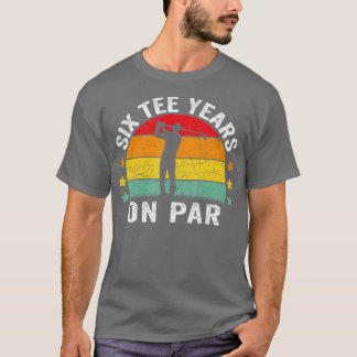 T-shirt Funny 60e Anniversaire Golf Pun Retro Sunset 60 An