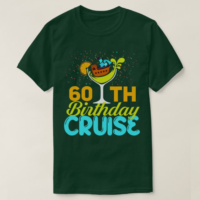 T-shirt Funny 60th Birthday Cruise (Design devant)