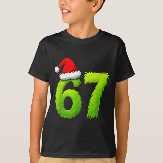 T-shirt Funny 67 Christmas Six Seven Meme 6 7 Teens Boys G (Devant)