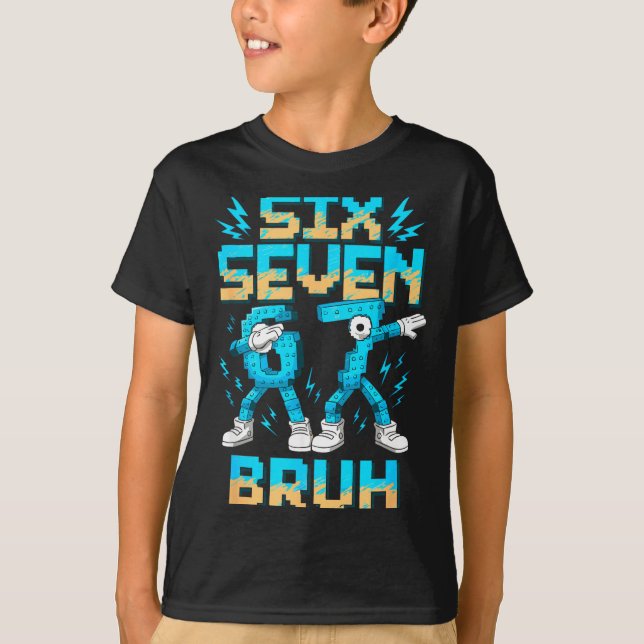 T-shirt Funny 67 Dab Six Seven Burh Christmas 6 7 Dabbing  (Devant)