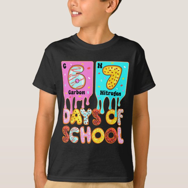 T-shirt Funny 67 Days Of School Meme Periodic Table Drip G (Devant)