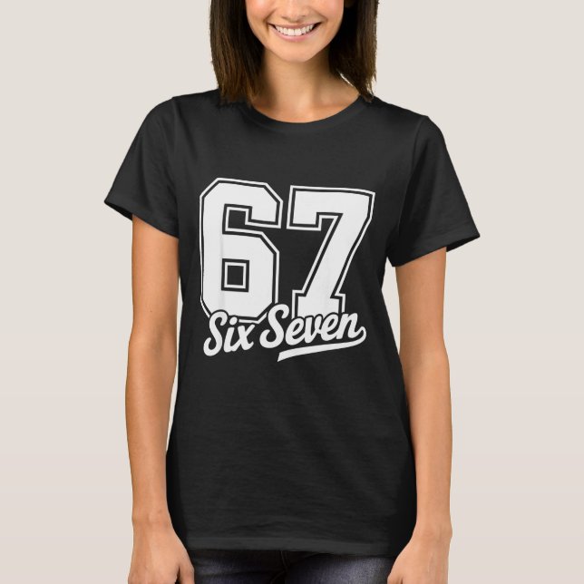 T-shirt Funny 67 Meme 6 7  (Devant)