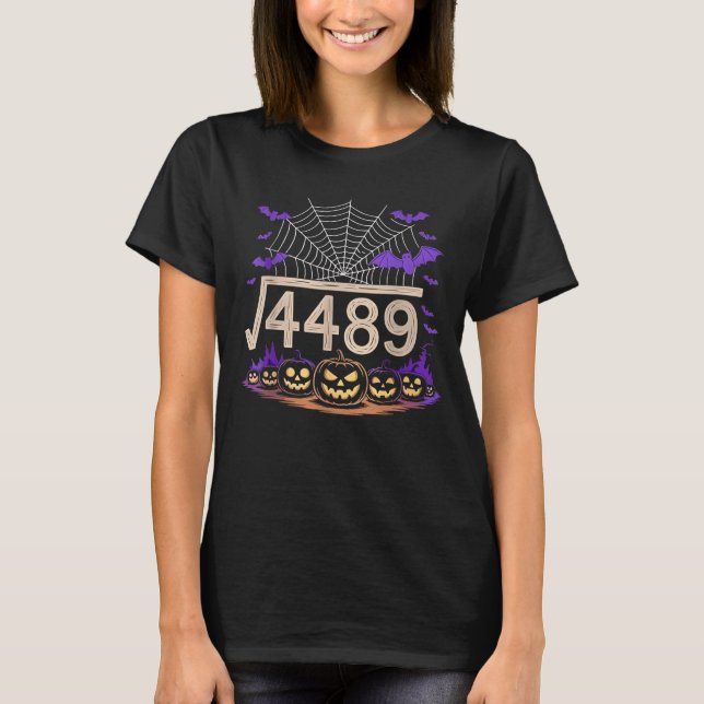 T-shirt Funny 67 Mème Enseignant en mathématiques 6 7 Carr (Devant)