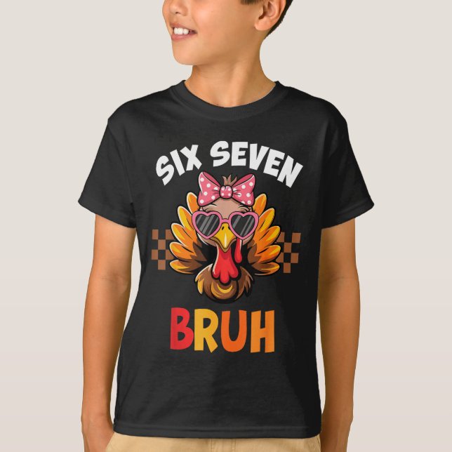 T-shirt Funny 67 Meme Six Seven Bruh Aesthetic  (Devant)