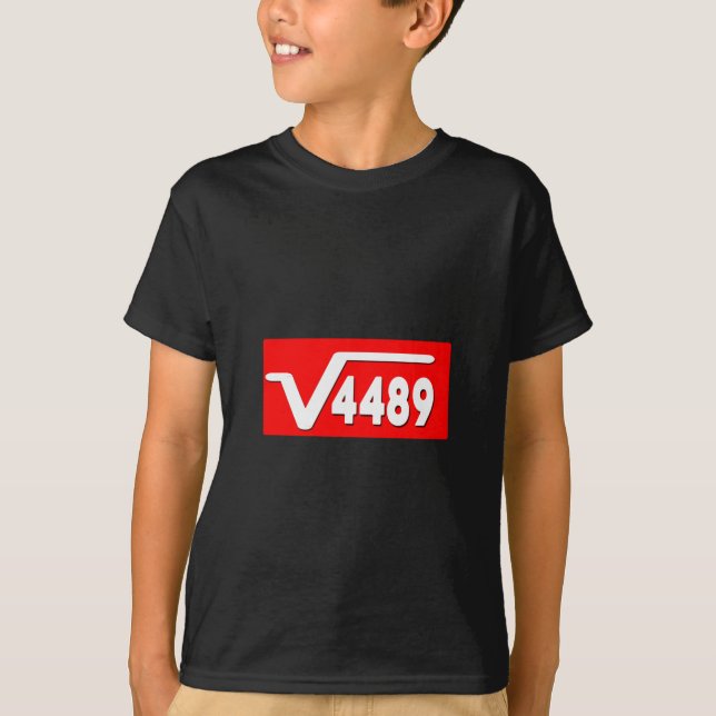 T-shirt Funny 67 Meme Square Root 4489 Slang Math Teacher  (Devant)