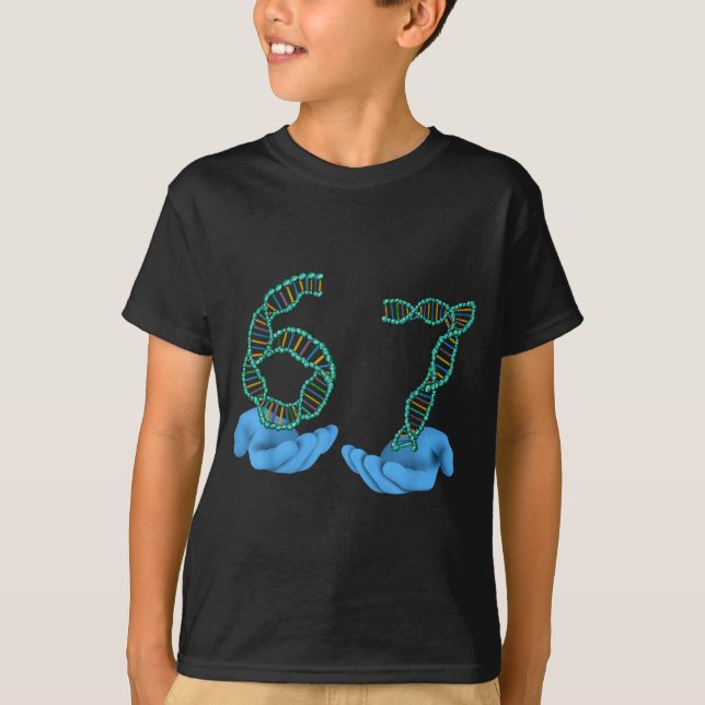T-shirt Funny 67 Number Meme Dna Replication Molecular Sci (Devant)