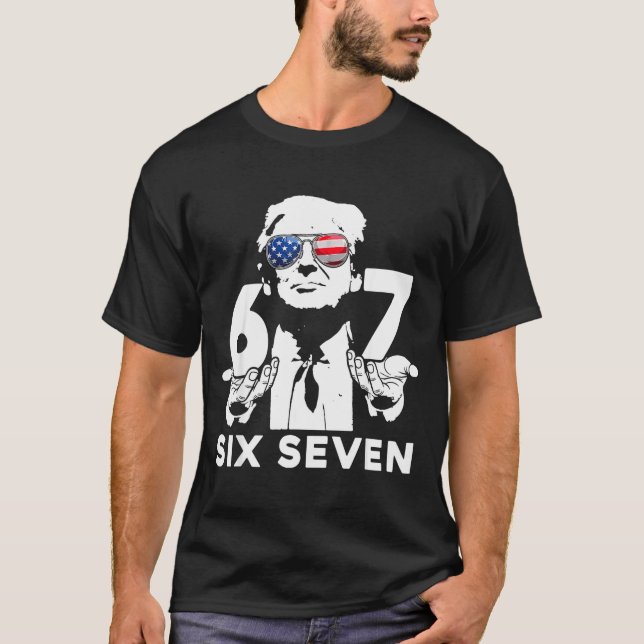 T-shirt Funny 67 Six Seven Trump Meme  (Devant)