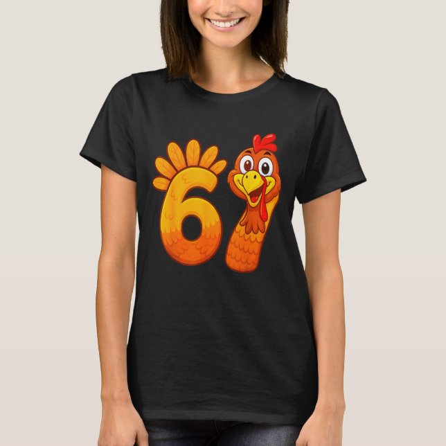 T-shirt Funny 67 Thanksgiving Meme Turkey Six Seven Costum (Devant)