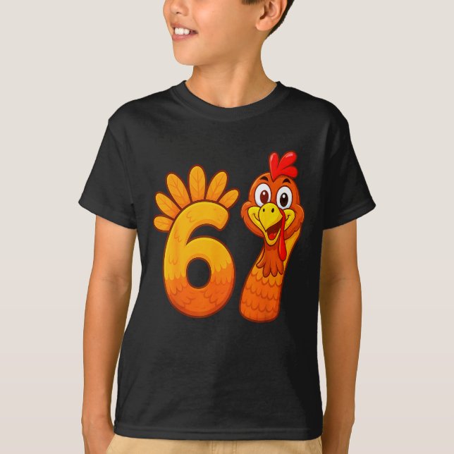 T-shirt Funny 67 Thanksgiving Meme Turkey Six Seven Costum (Devant)