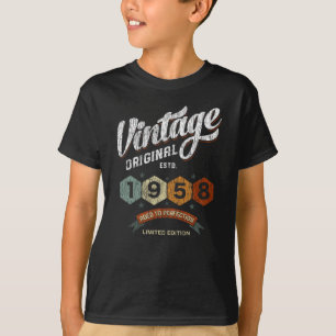 T-shirt Funny 67 Year Old 1958 Vintage 67th Birthday Gift