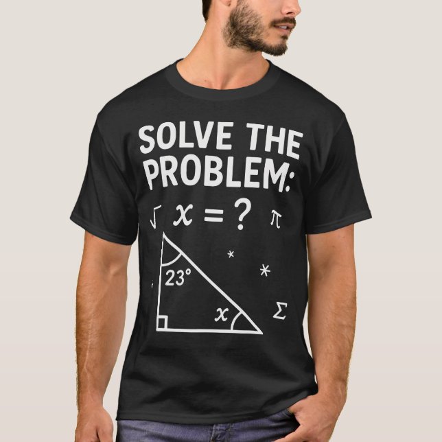 T-shirt Funny 6-7 Math Meme Solve The Problem Teacher For  (Devant)