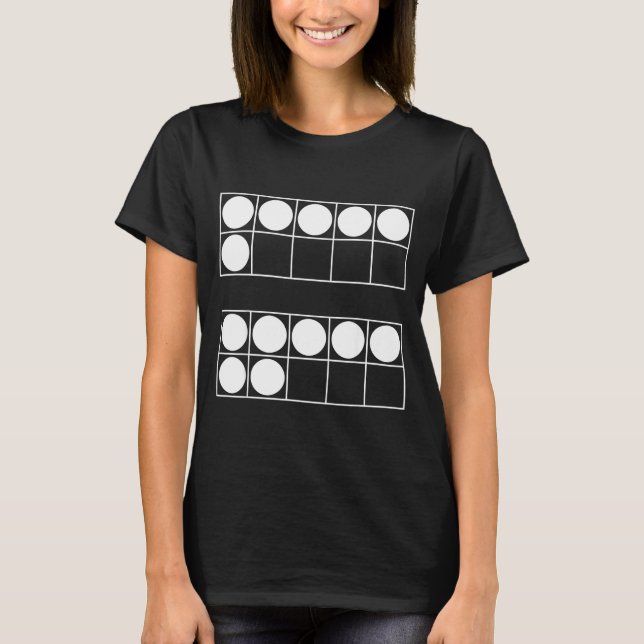 T-shirt Funny 6 7 Number Teachers Students Six Seven Meme  (Devant)