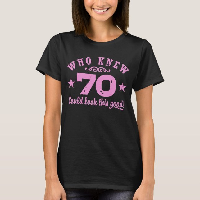 T-shirt Funny 70e anniversaire (Devant)