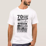 T-shirt Funny 70e anniversaire Symbole vieux de 70 ans Gag<br><div class="desc">Funny 70e anniversaire Symbole vieux de 70 ans Gag Clas</div>