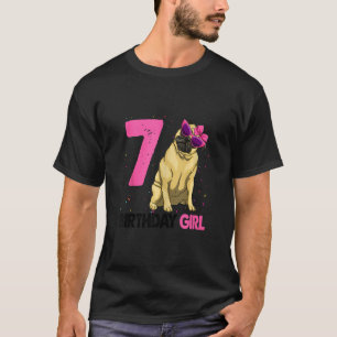 T-shirt Funny 7e anniversaire Carlin fille fête d'annivers