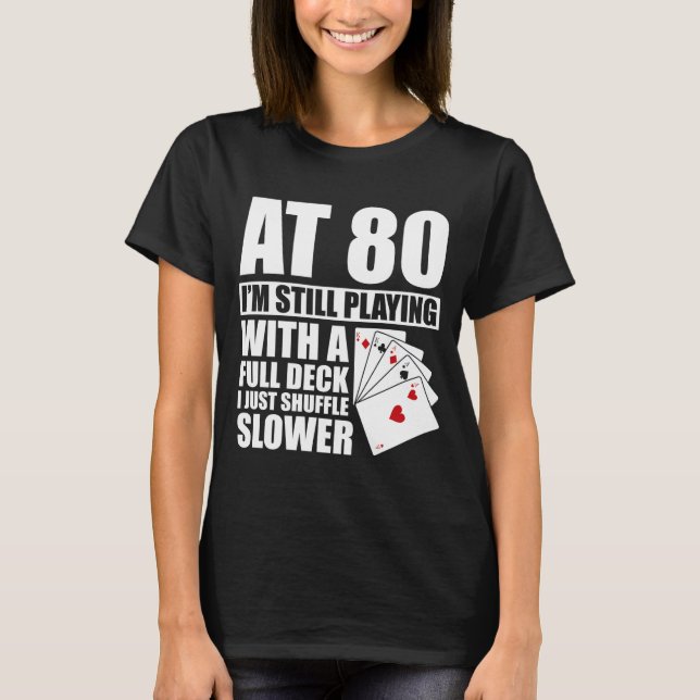 T-shirt Funny 80th Birthday Ker Player 80 Year Old  (Devant)